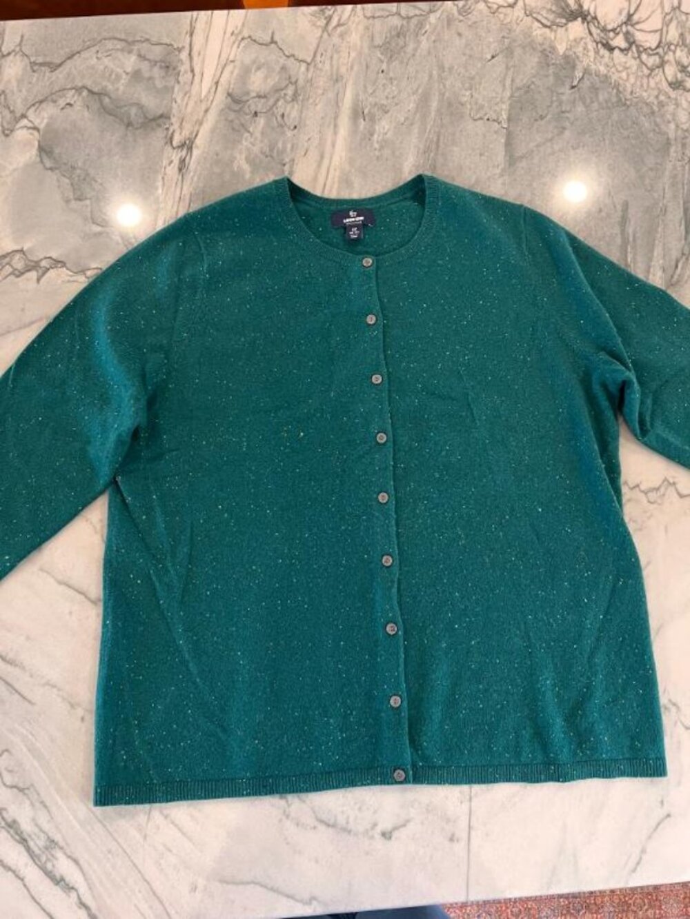 Lands End Cashmere Donegal Sweater